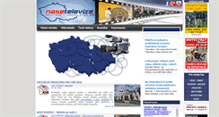 Desktop Screenshot of nasetelevize.cz